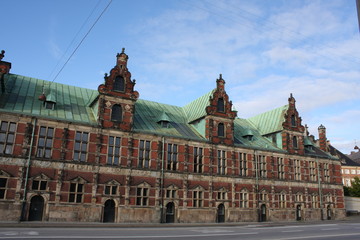 Details on Old stock exchange building in Copenhagen, Denmark