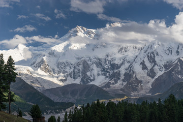Massif de montagne du Nanga Parbat à Fairy meadow, Chilas, Gilgit Baltistan, Pakistan