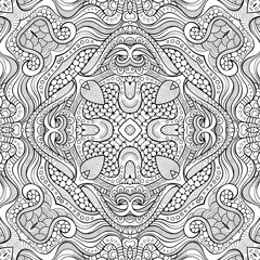 Abstract vector ethnic sketchy background