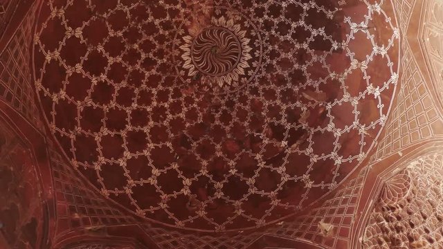 Dome details in Taj Mahal. Agra, India.