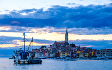 Naklejka premium old town rovinj - croatia