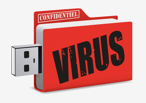 virus - cyber attaque - internet - informatique - sécurité - clé USB
