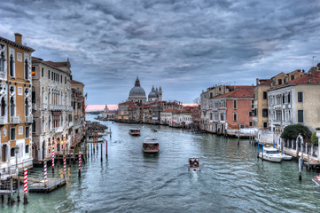 Fototapeta na wymiar Canal grande venezia, italy