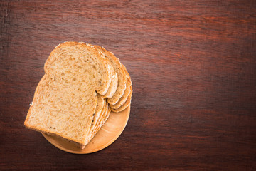 whole wheat bread, bio ingredients, very healthy