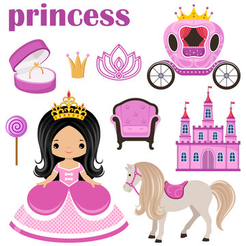 Little Princess, castle and carriage