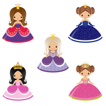Five cute princesses