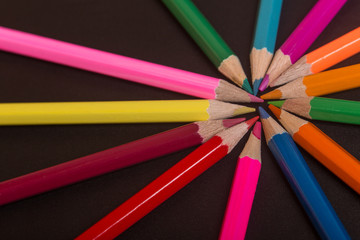 Naklejka premium colorful pencils
