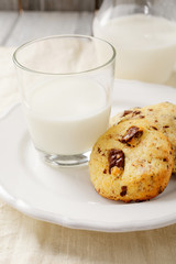 Cookies with delicious milk