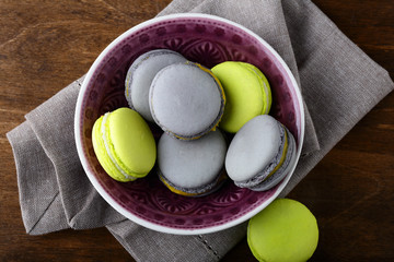 Tasty Pistachios Macaroon in a plate