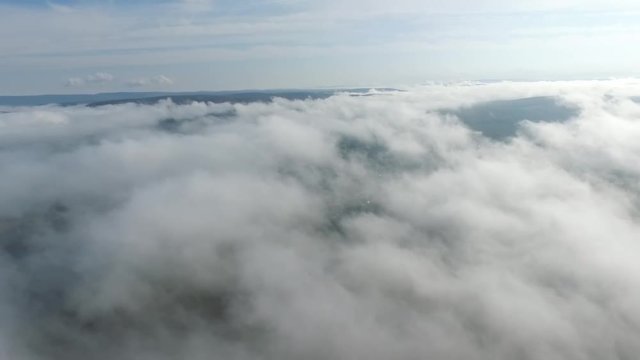 Flying Through The Clouds.Looop. Sunsrise.