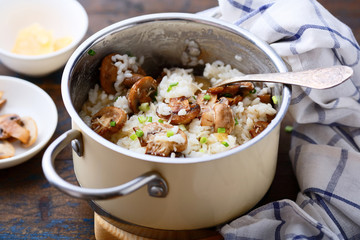 Risotto with mushrooms