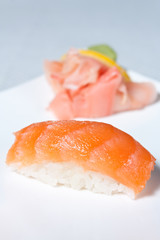 Nigiri Sushi with Salmon