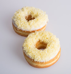 donut or tasty donut on the background.