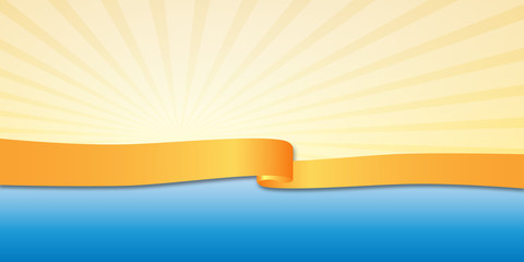 Sommer Banner - Hintergrund (Gelb/ Blau)