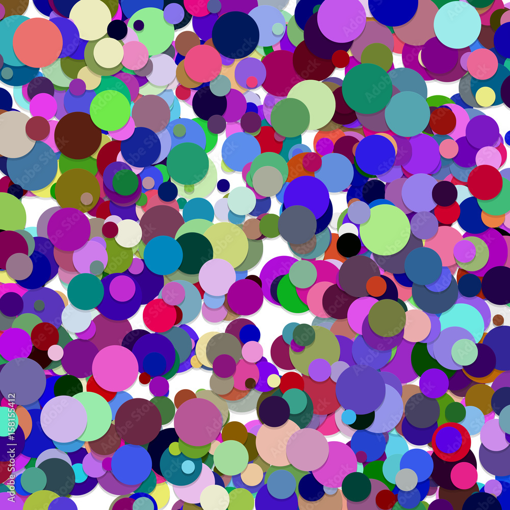 Poster multicolored scattered dot pattern background