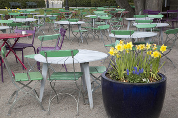 Cafe Table and Chairs; King’s Garden - Kungstradgarden Stockholm