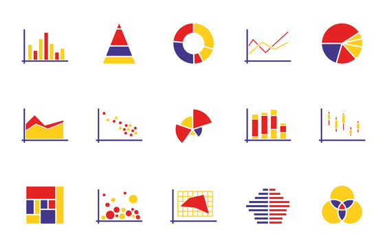Diagramme Icons - Farbe