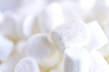 Fototapeta na wymiar Food background with mini marshmallow.Copy space.