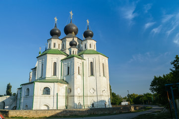 Beautiful Orthodox church against blue sky