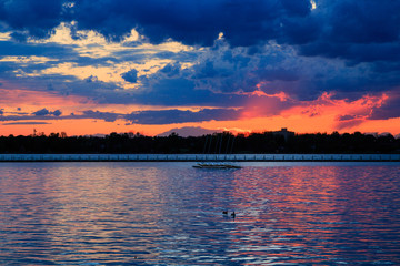Water sports, sailing, kayaking, relaxing on the Buffalo NY lake park
