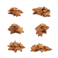 Star shaped cookie isolated