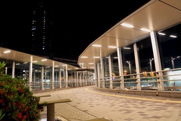 埼玉　武蔵浦和駅前（夜）