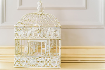 Close up decorative birdcage