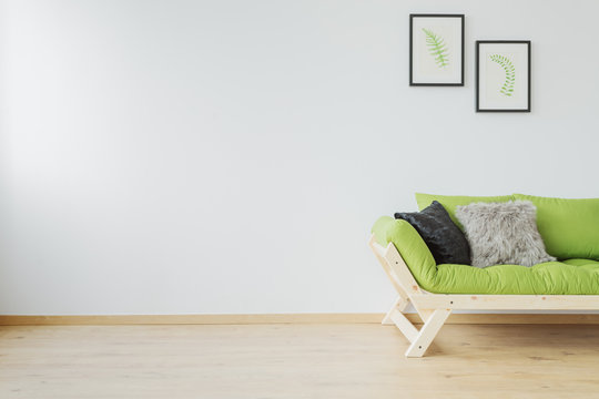 Sofa and copy space