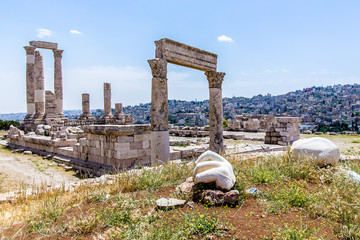 Temple of Hercules, at the Amman Citadel, Amman, Jordan
