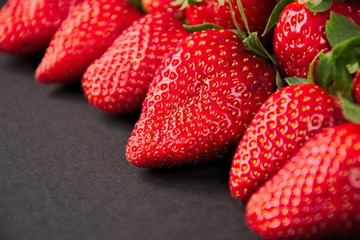 Fresh and ripe strawberries 