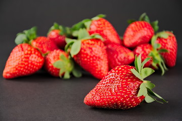 Fresh and ripe strawberries 