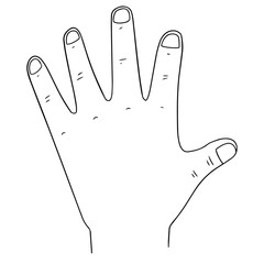 Obraz premium vector set of cartoon hand