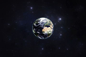 Planet Earth in the space. Elements of this image furnished by NASA