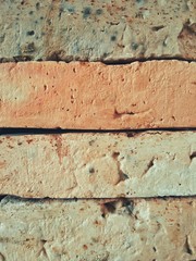 Closeup brick texture background, vintage tone style