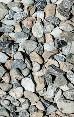 Crushed stone as a background