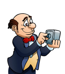 open safety box on isolated white