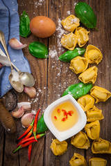 Italian pasta tortellini