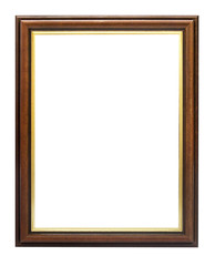 Dark wood picture frame