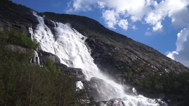 langfossen waterfall. Norway