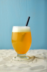 Cold beer on the beach