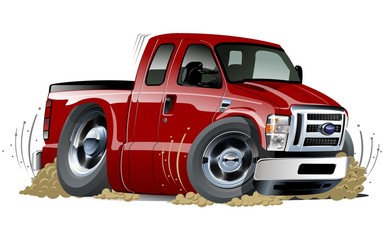 Vector cartoon pickup © Mechanik