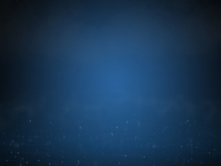 Abstract wallpaper illustration of blue dark blurred background with fog.