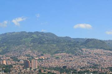 Panorámica occidente de la ciudad. Medellín, Colombia.