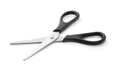 Black  handled scissors