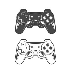 Game joystick illustration © cmeree