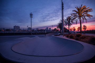 Morning in the skate park