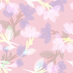 Floral seamless pattern. Artistic background.