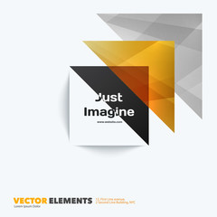 Abstract vector design elements for graphic layout. Modern busin