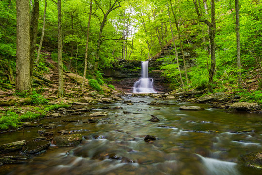 Sheldon Reynolds Falls, In Ricketts Glen State Park, Pennsylvania.