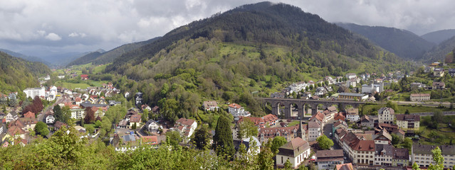 Ansicht von Hornberg im Schwarzwald